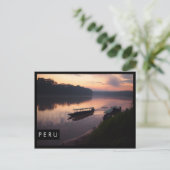 Carte Postale Rivière du Pérou forêt tropicale bordure noire car (Debout devant)