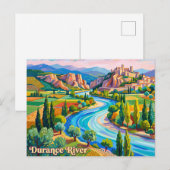 Carte Postale Rivière Durance France (Devant / Derrière)