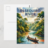 Carte Postale Rivière Essequibo Guyana (Devant / Derrière)