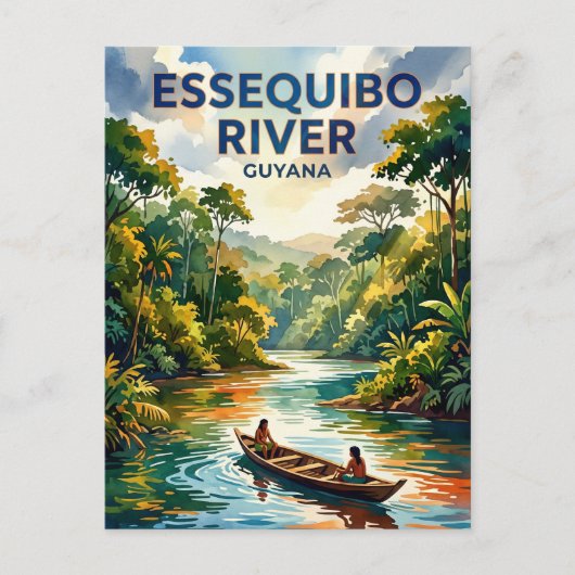 Carte Postale Rivière Essequibo Guyana (Devant)