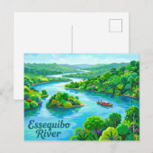 Carte Postale Rivière Essequibo Guyana (Devant / Derrière)