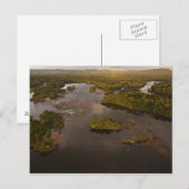 Carte Postale Rivière Essequibo, plus long fleuve de Guyana, et (Devant / Derrière)