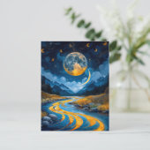 Carte Postale Rivière et forêts (Debout devant)