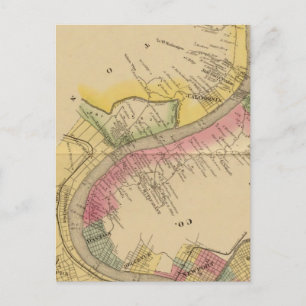 Carte Postale Rivière et vallée de l'Ohio supérieur