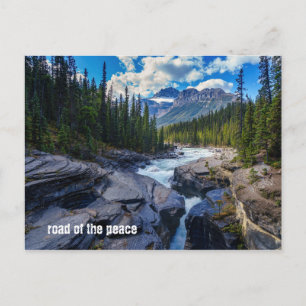 Carte Postale Rivière - Forêt verte - Rocher - Citation Mix