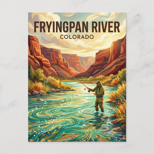 Carte Postale Rivière Fryingpan États-Unis (Devant)
