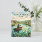 Carte Postale Rivière Gacka Croatie (Debout devant)