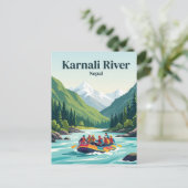 Carte Postale Rivière Karnali Népal (Debout devant)