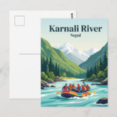 Carte Postale Rivière Karnali Népal (Devant / Derrière)