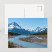 Carte Postale Rivière le long de l'autoroute Icefields Parkway 9 (Devant / Derrière)