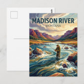 Carte Postale Rivière Madison États-Unis (Devant / Derrière)