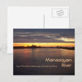 Carte Postale Rivière Manasquan à l'aube (Devant / Derrière)