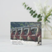 Carte Postale Rivière Mississippi à Dubuque Iowa (Debout devant)