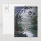 Carte Postale Rivière Misty avec la mousse (Devant / Derrière)