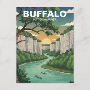 Carte Postale Rivière nationale Buffalo Arkansas