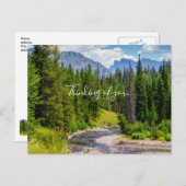 Carte postale : Rivière North Fork Shoshone, en pe (Devant / Derrière)