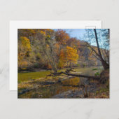 Carte Postale Rivière Olentangy à l'automne, parc de métro Highb (Devant / Derrière)