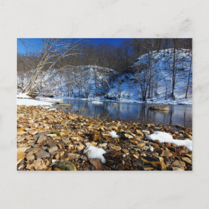 Carte Postale Rivière Olentangy en hiver, Highbanks MetroPark, O