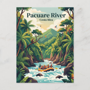 Carte Postale Rivière Pacuare Costa Rica