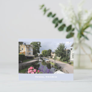 Carte Postale Rivière pittoresque de Trosa, Suède
