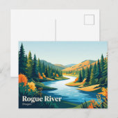 Carte Postale Rivière Rogue USA (Devant / Derrière)