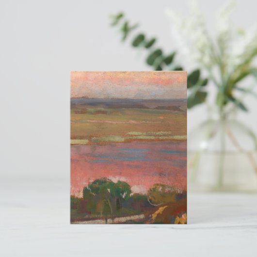 Carte Postale Rivière rose | Jan Stanisławski (Debout devant)