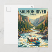 Carte Postale Rivière Salmon Idaho (Devant / Derrière)
