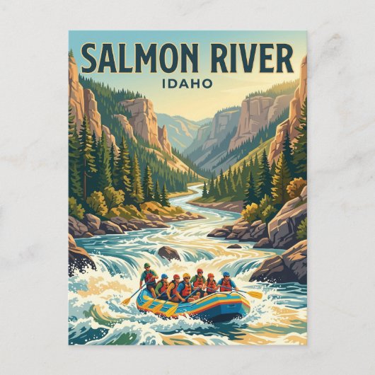 Carte Postale Rivière Salmon Idaho (Devant)