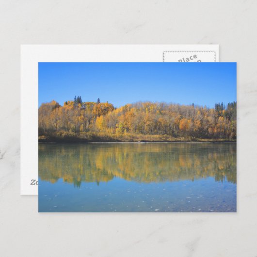 Carte Postale Rivière Saskatchewan Nord - Automne (Devant / Derrière)