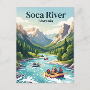 Carte Postale Rivière Soca Slovénie