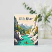 Carte Postale Rivière Soca, Slovénie (Debout devant)