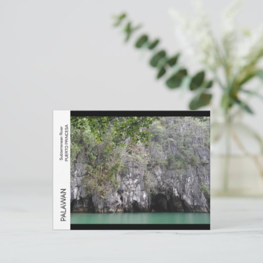 Carte Postale Rivière souterraine, Palawan (Debout devant)