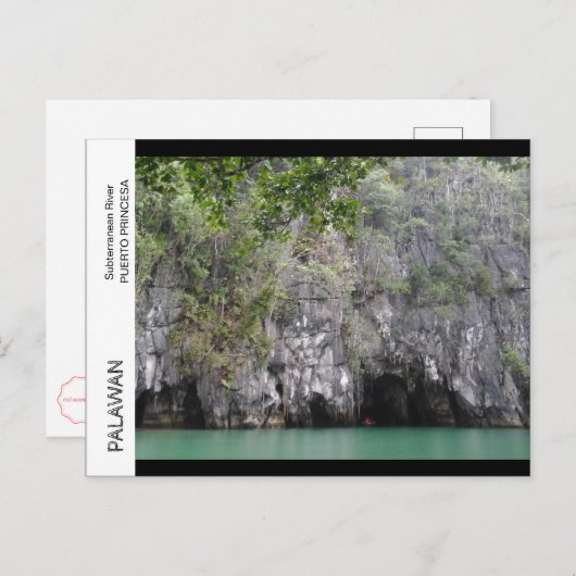 Carte Postale Rivière souterraine, Palawan (Devant / Derrière)