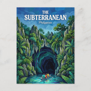 Carte Postale Rivière souterraine Philippines