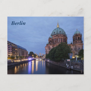Carte Postale Rivière Spree et Cathédrale à Berlin, Allemagne