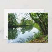 Carte Postale Rivière Taff, Cardiff, Pays de Galles. (Devant / Derrière)