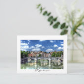 Carte Postale Rivière Tibre en Roma, Italie (Debout devant)