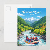 Carte Postale Rivière Trishuli Népal (Devant / Derrière)