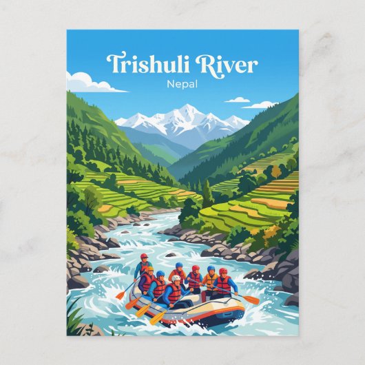 Carte Postale Rivière Trishuli Népal (Devant)
