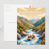 Carte Postale Rivière Urubamba Pérou (Devant / Derrière)