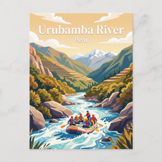 Carte Postale Rivière Urubamba Pérou (Devant)