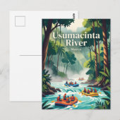 Carte Postale Rivière Usumacinta, Mexique (Devant / Derrière)