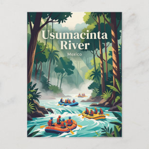 Carte Postale Rivière Usumacinta, Mexique