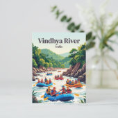 Carte Postale Rivière Vindhya, Inde (Debout devant)
