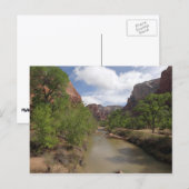 Carte Postale Rivière Virgin au printemps dans le parc national  (Devant / Derrière)