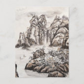 Carte Postale Rivière Yangze avec cascade (Devant)