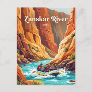 Carte Postale Rivière Zanskar Ladakh Inde