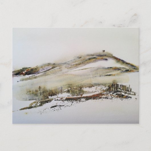 Carte Postale Rivington pike Horwich Aquarelle (Devant)