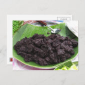 Carte Postale Riz collant noir laotien thaïlandais [barrage de (Devant / Derrière)