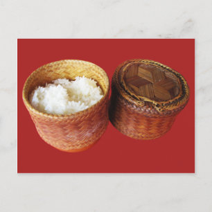 Carte Postale Riz épineux [Khao Niao] Thai Lao Food